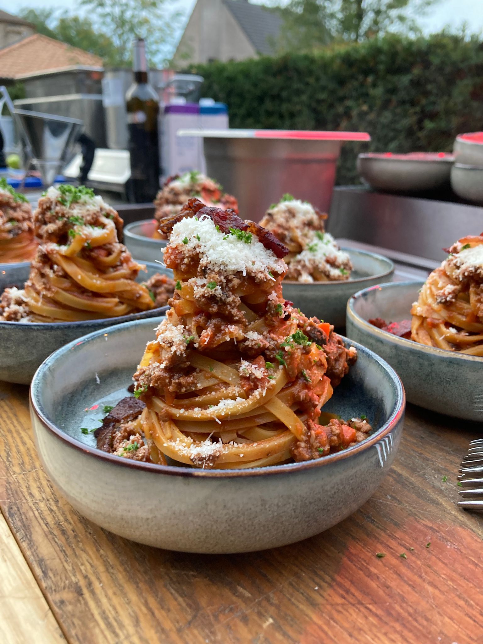 al ragú hert pancetta